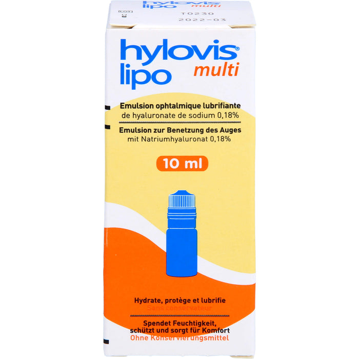 Hylovis lipo multi Augentropfen spendet Feuchtigkeit, 10 ml Solution
