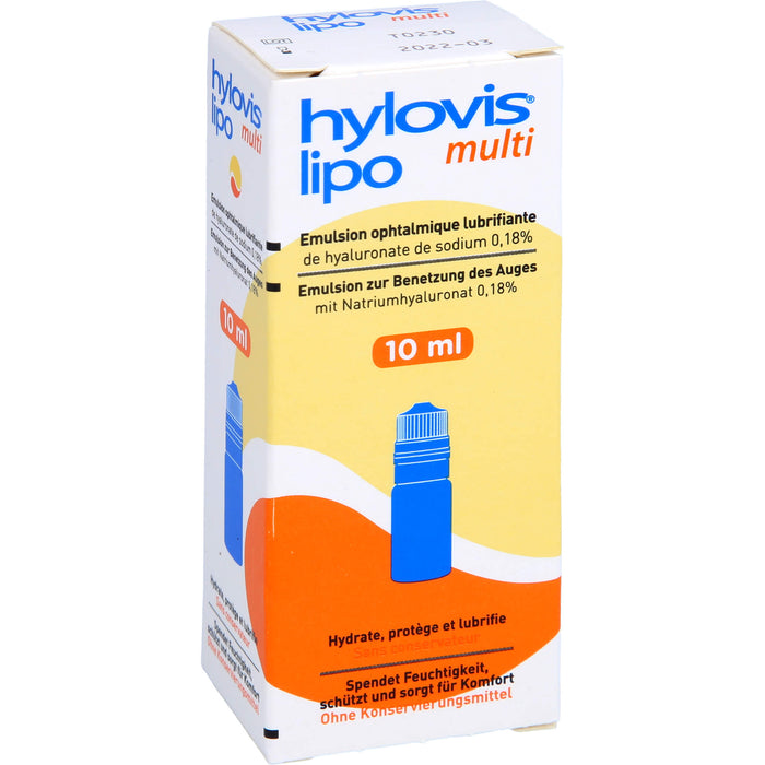 Hylovis lipo multi Augentropfen spendet Feuchtigkeit, 10 ml Solution