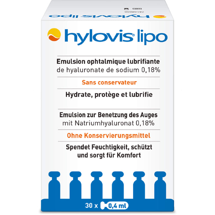 HYLOVIS LIPO, 30 pc Pipettes à dose unique