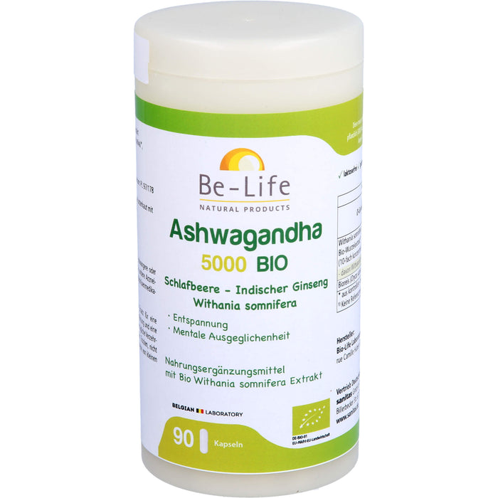 Be - Life Ashwagandha 5000 BIO Kapseln, 90 pcs. Capsules