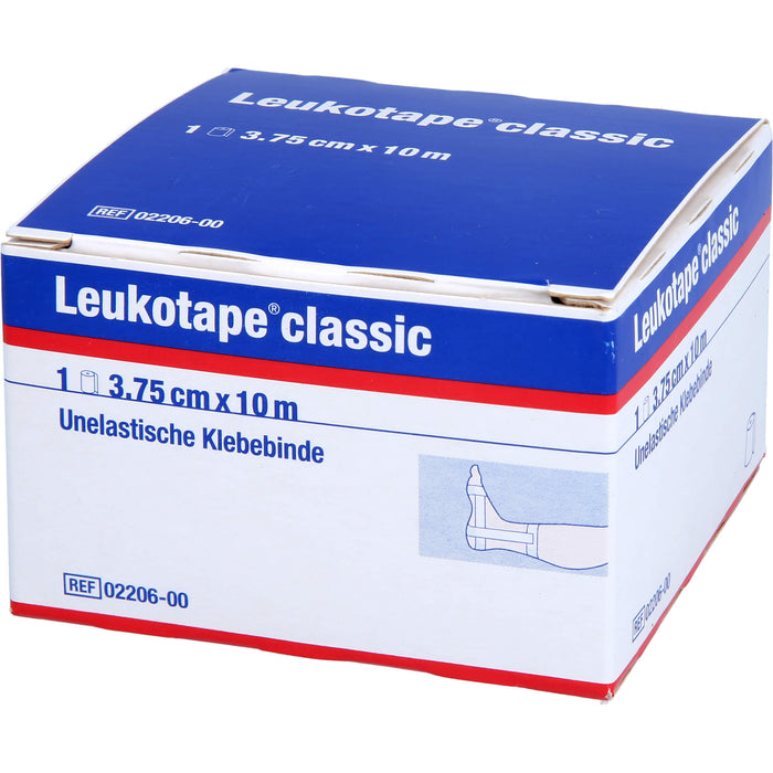 LEUKOTAPE Classic 3,75 cm x 10 m weiss unelastische Klebebinde, 1 pc pansement