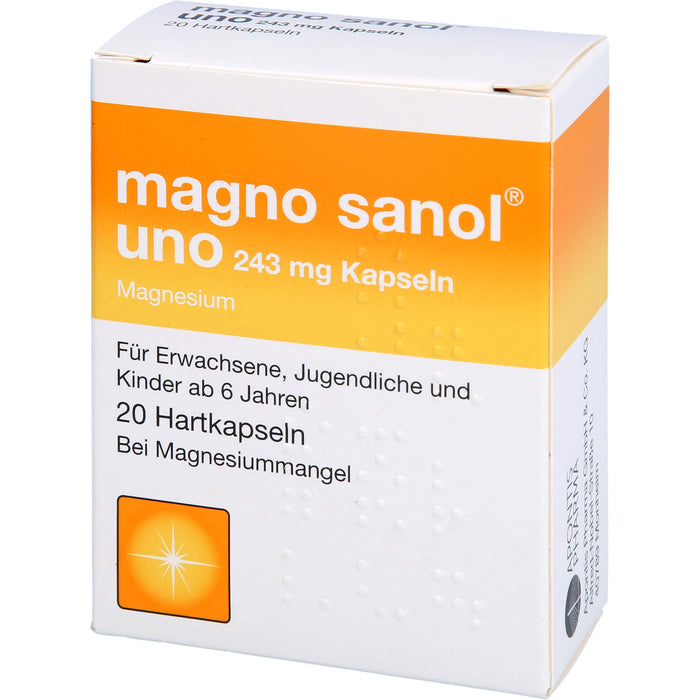 magno sanol uno 243 mg Kapseln, 20 St HKP