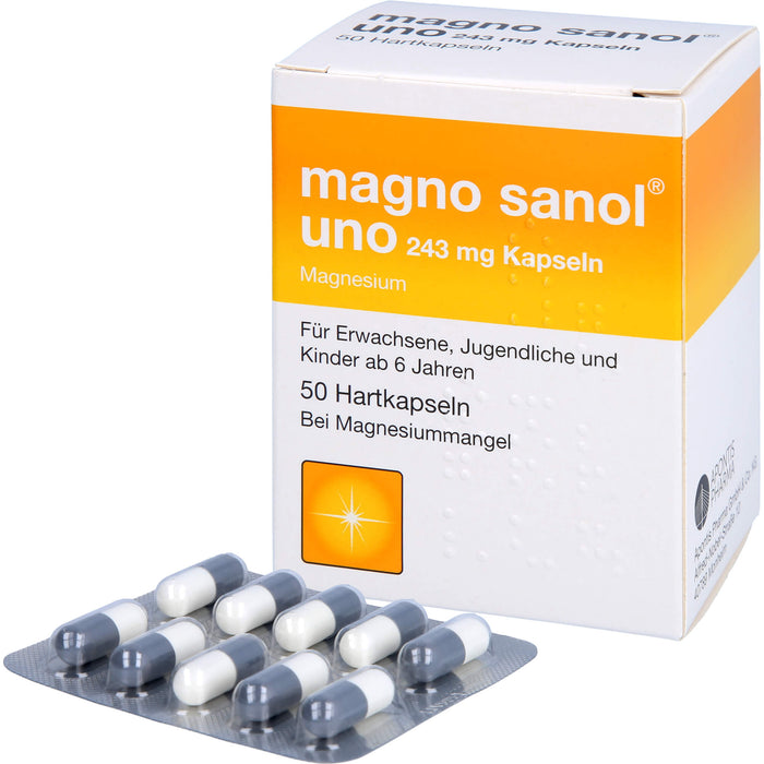 magno sanol uno 243 mg Kapseln, 50 St HKP