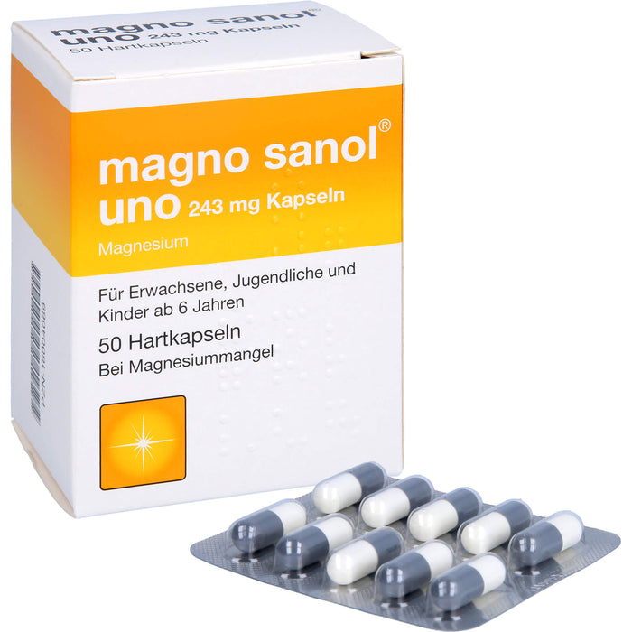 magno sanol uno 243 mg Kapseln, 50 St HKP