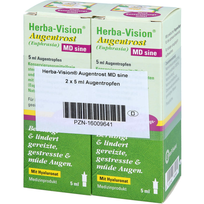 Herba-Vision Augentrost (Euphrasia) MD sine Augentropfen, 10 ml Solution