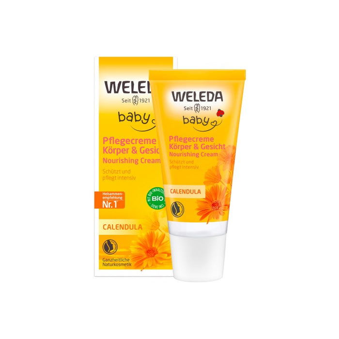 WELEDA Calendula Pflegecreme für Körper & Gesicht, 30 ml Cream