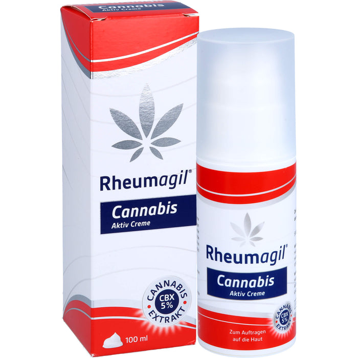 Rheumagil Cannabis Aktiv Creme bei Gelenkschmerzen, 100 ml Cream