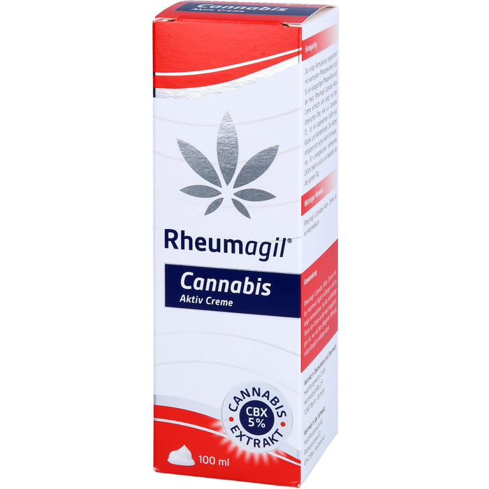 Rheumagil Cannabis Aktiv Creme bei Gelenkschmerzen, 100 ml Cream