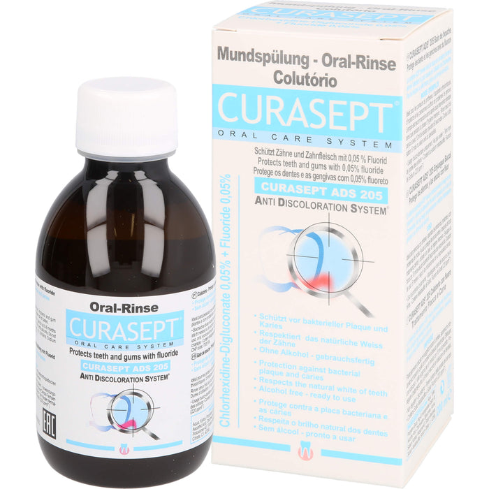 CURASEPT 0,05% Chlorhexidin - ADS 205 Mundspülung, 200 ml Solution