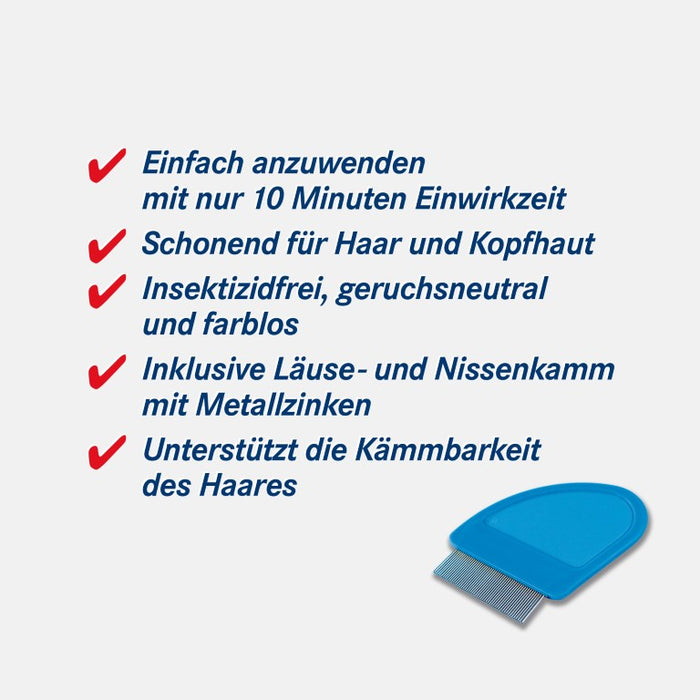 LAUSBUB gegen Läuse Heumann Lösung inkl. Set, 150 ml Solution