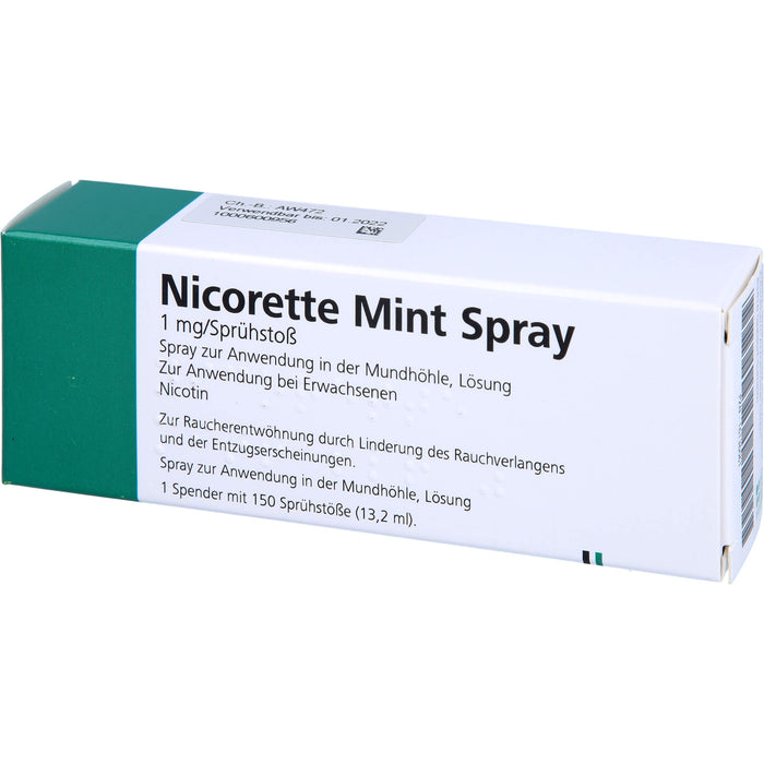 nicorette Mint Spray Reimport EurimPharm, 1 St. Spray