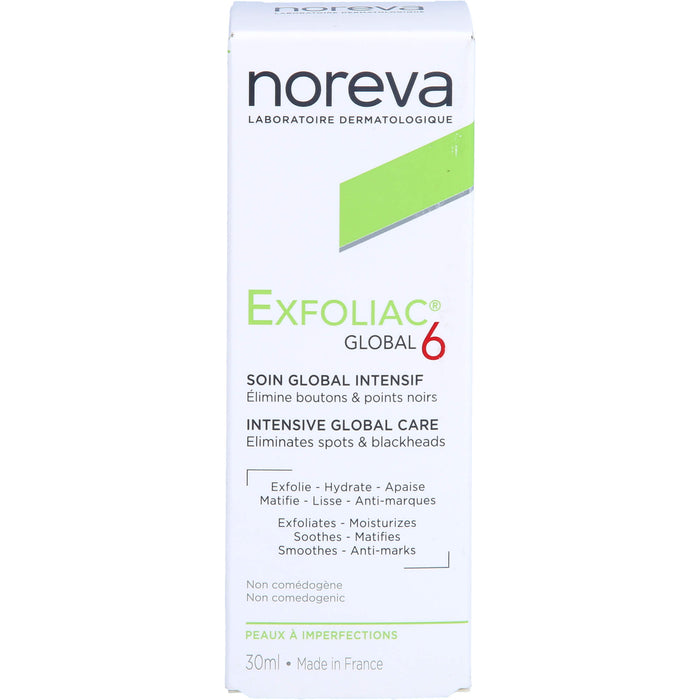 Noreva Exfoliac Global 6 Intensivpflege, 30 ml Cream