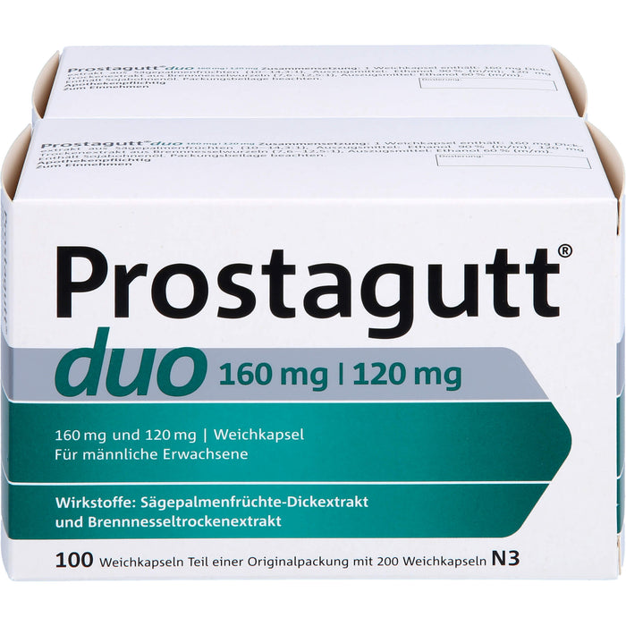 Prostagutt duo 160 mg / 120 mg, Weichkapseln, 200 pcs. Capsules