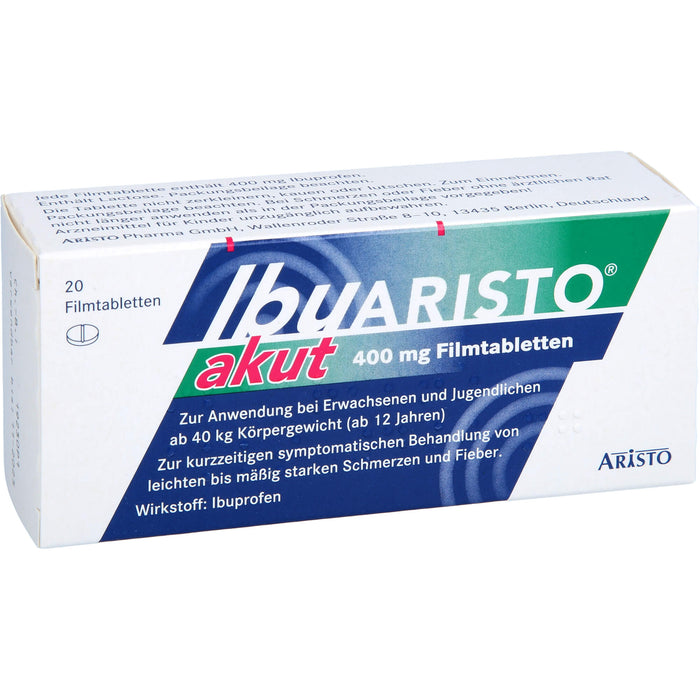 Ibuaristo Akut 400mg Fta, 20 St FTA