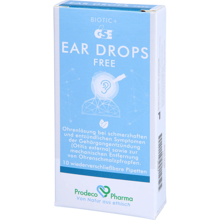 GSE EAR DROPS FREE, 10X0.3 ml OHT