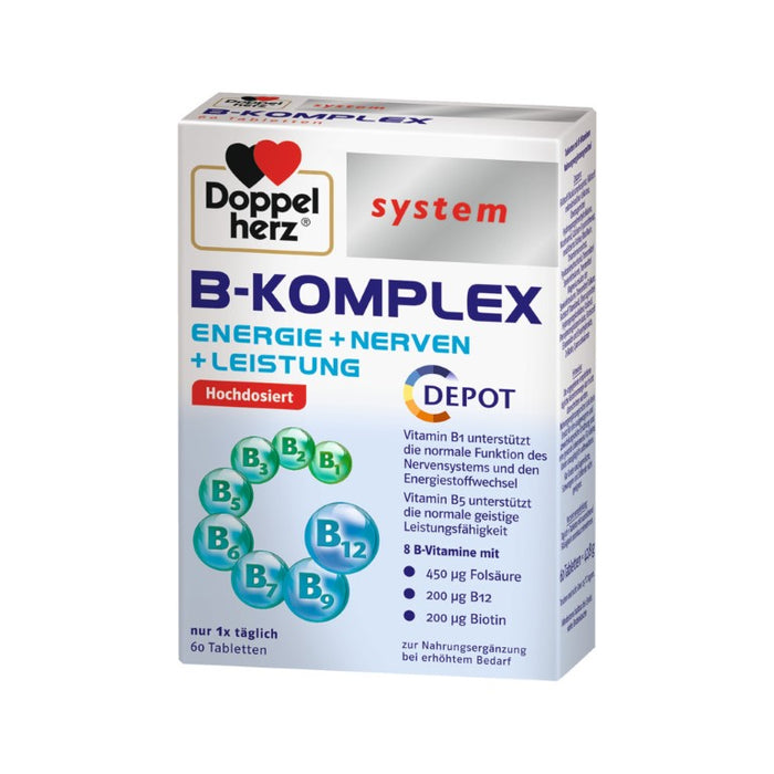 Doppelherz System B-Komplex Tabletten, 60 pcs. Tablets