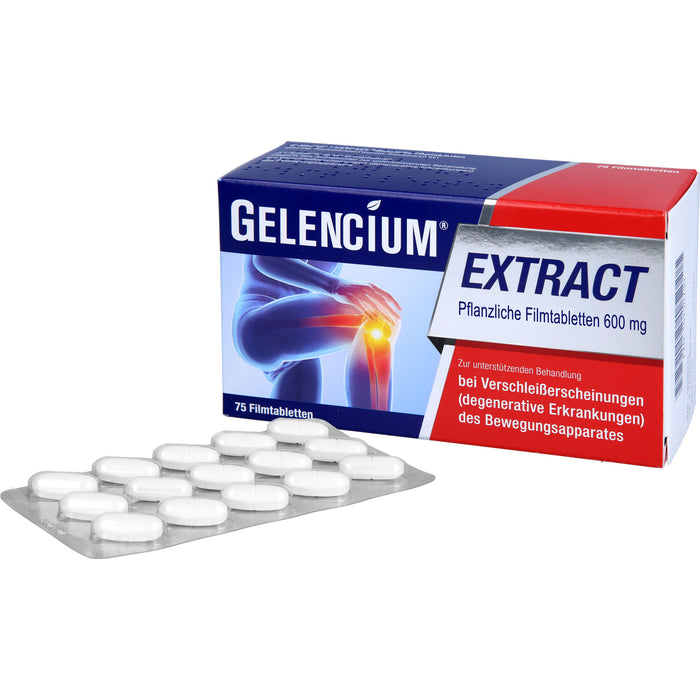 Gelencium Extract Pflanzliche Filmtabletten 600 mg bei Verschleißerscheinungen, 75 pc Tablettes