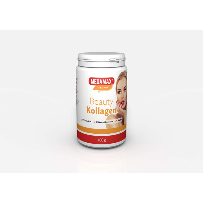 MEGAMAX Fit & Vital Beauty Kollagen Pulver, 400 g Pulver