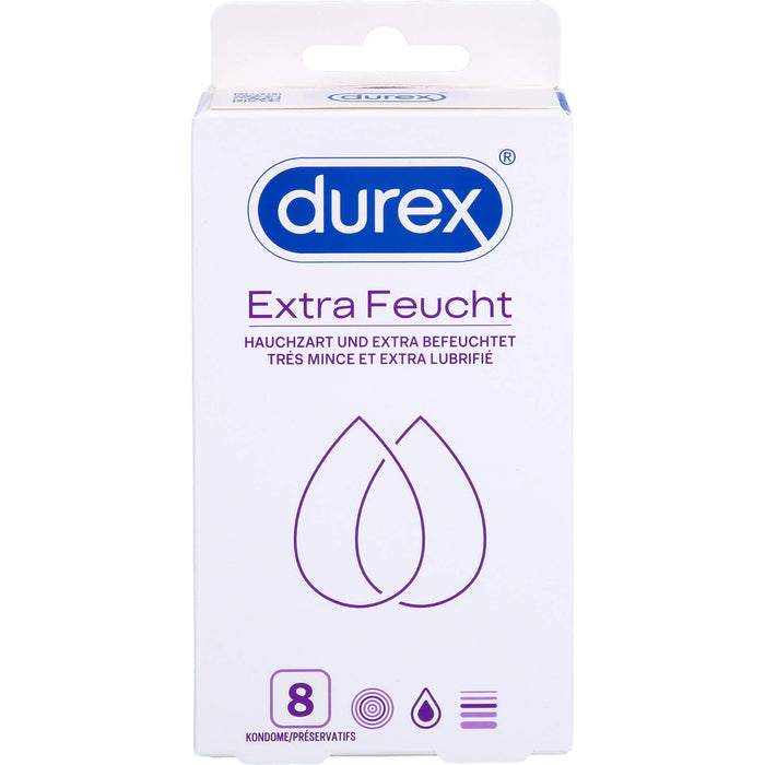 Durex Extra Feucht Kondome, 8 pcs. Condoms