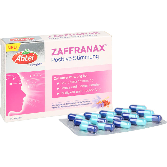 Abtei Expert ZAFFRANAX Positive Stimmung Kapseln, 30 pcs. Capsules