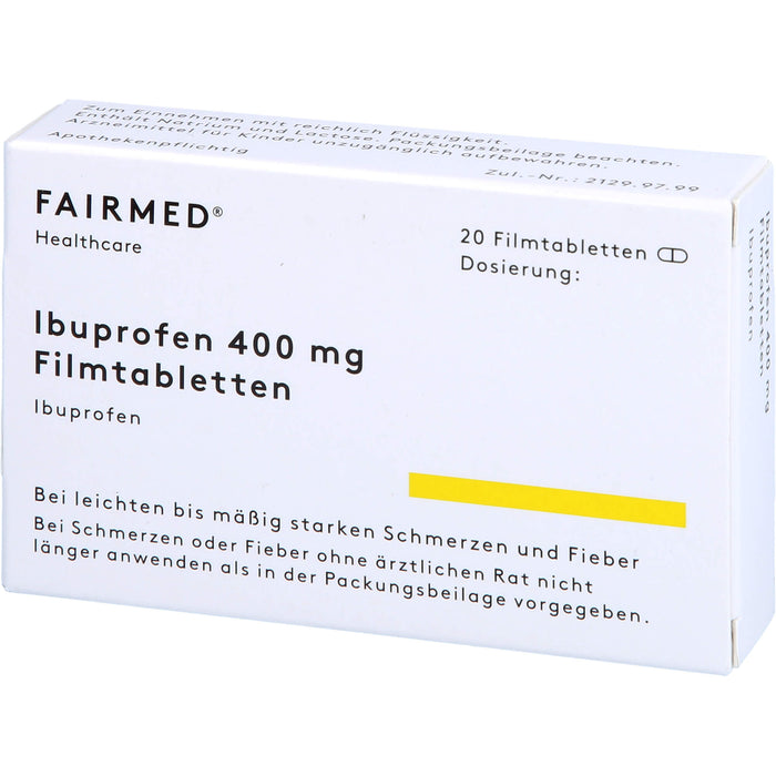 Fair-med Ibuprofen 400 mg Filmtabletten, 20 pcs. Tablets