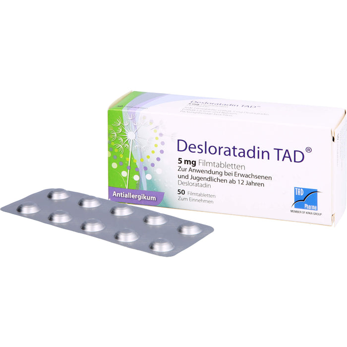 Desloratadin TAD 5 mg Filmtabletten, 50 St. Tabletten