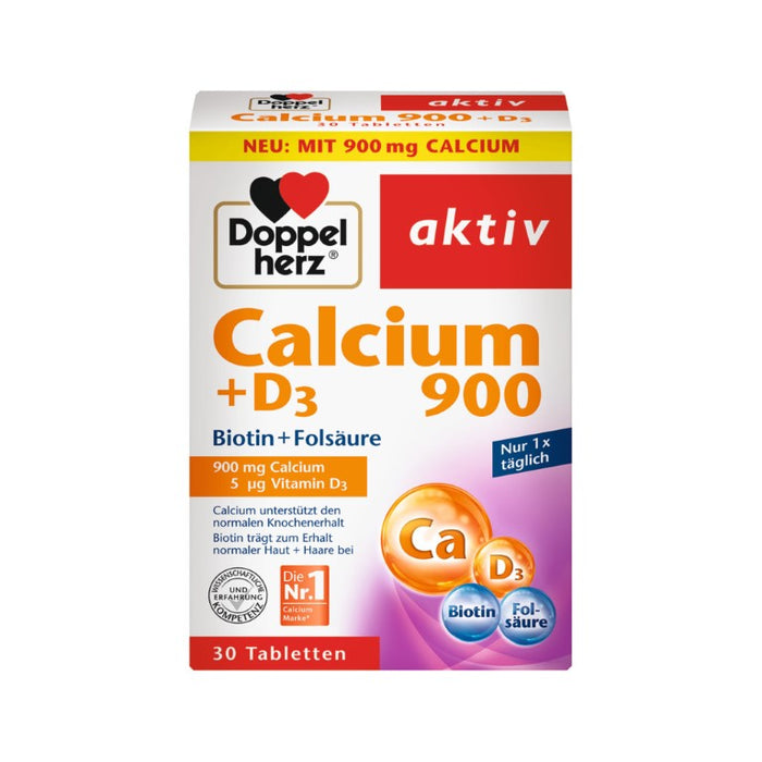 Doppelherz Calcium 900+d3, 30 St TAB