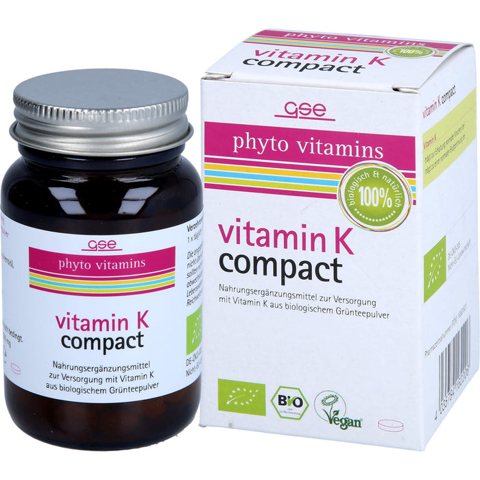 GSE Vitamin K Compact Bio, 120 St TAB