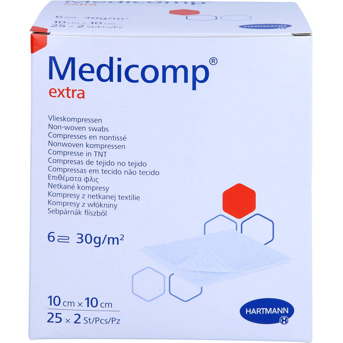 Medicomp Extra Bl st 10x10, 25X2 St KOM