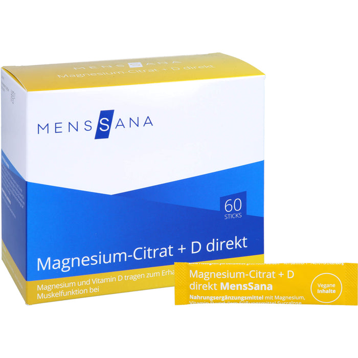 Magnesium-Citrat + D direkt MensSana, 60 St PUL