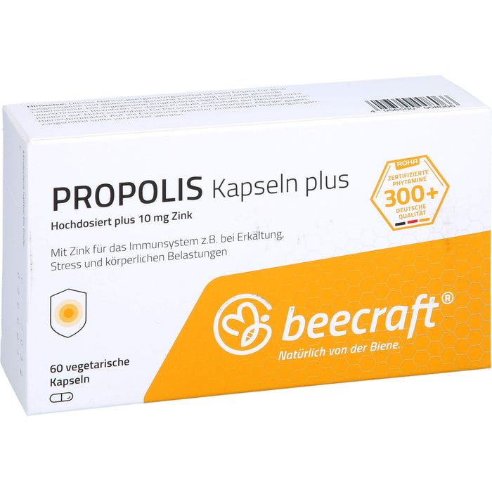 beecraft Propolis Kapseln Plus hochdosiert, 60 pcs. Tablets