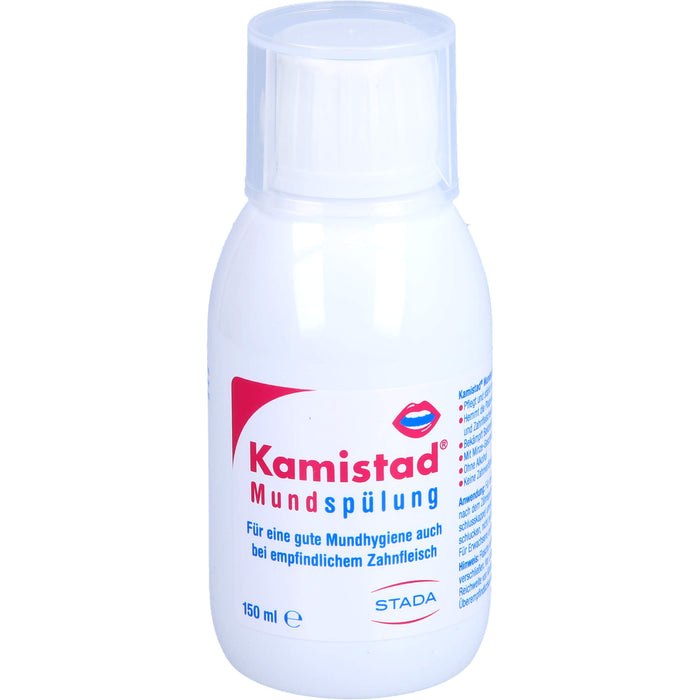 Kamistad Mundspülung bei Zahnfleischentzündungen und Aphten, 150 ml Lösung