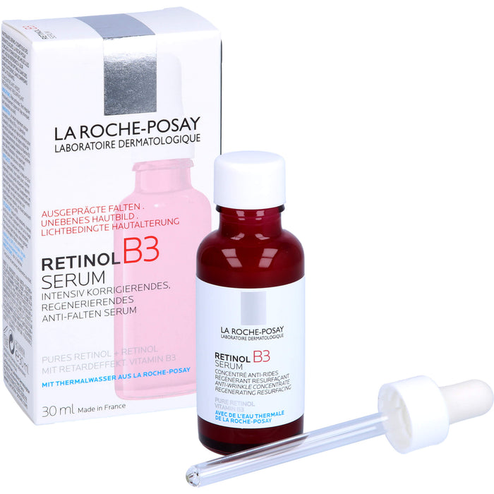 LA ROCHE-POSAY Retinol B3 Serum intensiv korrigierendes, regenerierendes anti-Falten Serum, 30 ml Solution