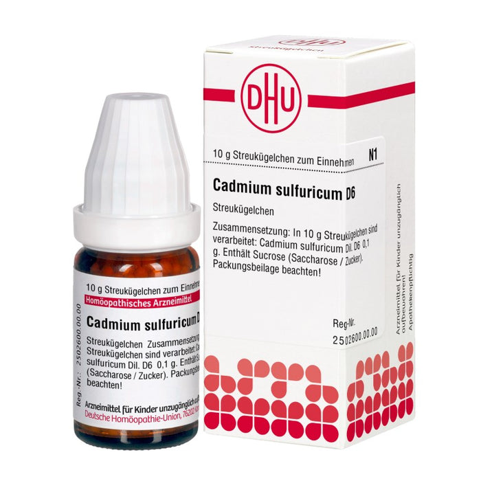 Cadmium Sulfuricum D6 DHU Globuli, 10 g GLO