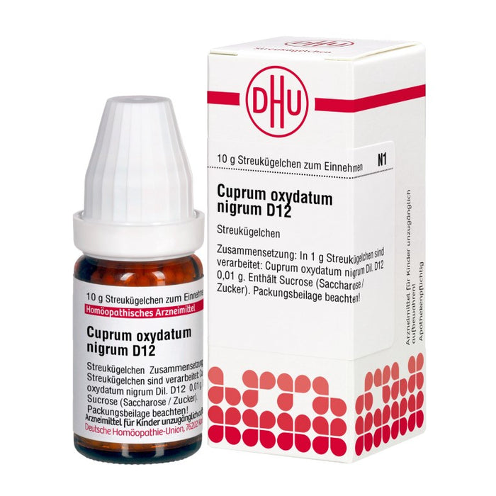 Cuprum oxydatum nNigrum D12 DHU Globuli, 10 g GLO