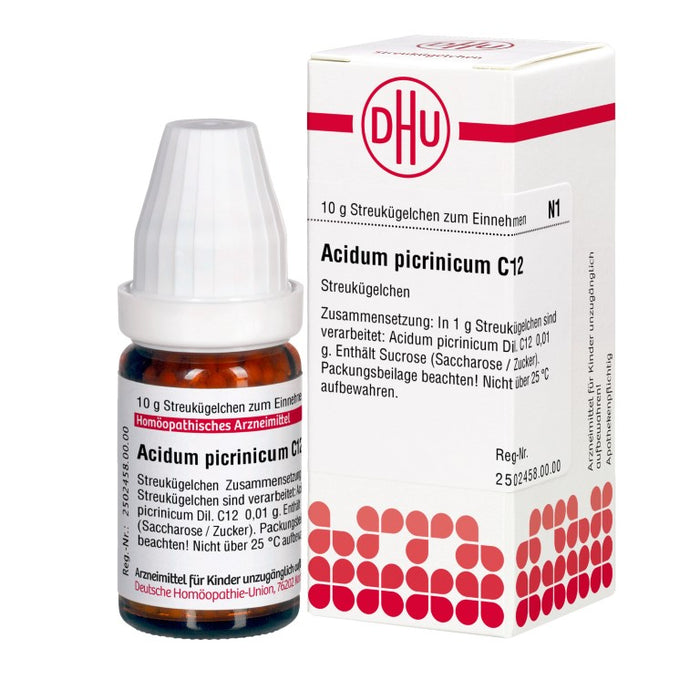 Acidum picrinicum C12 DHU Globuli, 10 g GLO