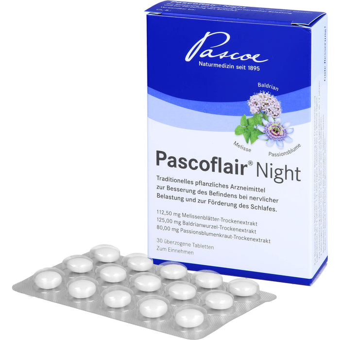 Pascoflair Night, überzogene Tabletten, 30 St UTA