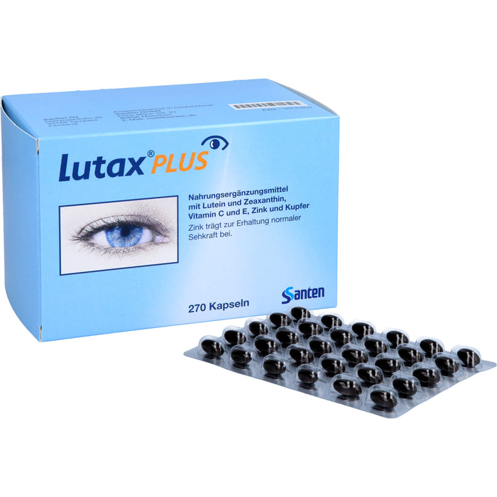 Santen Lutax Plus Kapseln zur Erhaltung normaler Sehkraft, 240 pc Capsules