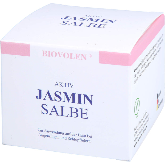 BIOVOLEN Aktiv Jasminsalbe bei Augenringen und Schlupflidern, 100 ml Cream