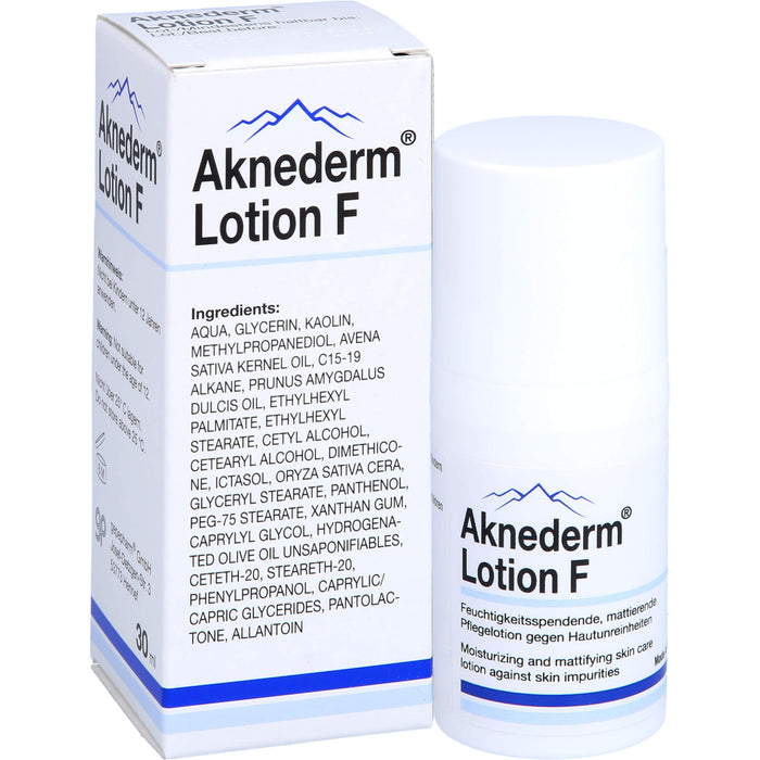 Aknederm Lotion F gegen Hautunreinheiten, 30 ml Lotion