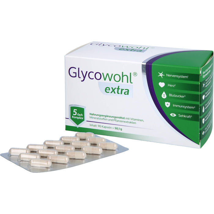 Glycowohl extra Kapseln für einen gesunden Blutzuckerspiegel, 90 pcs. Capsules