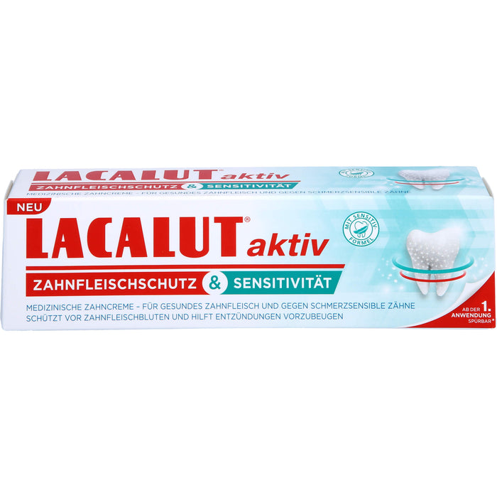 LACALUTaktiv Zahnfleischschutz & Sensitivität medizinische Zahncreme, 75 ml Toothpaste