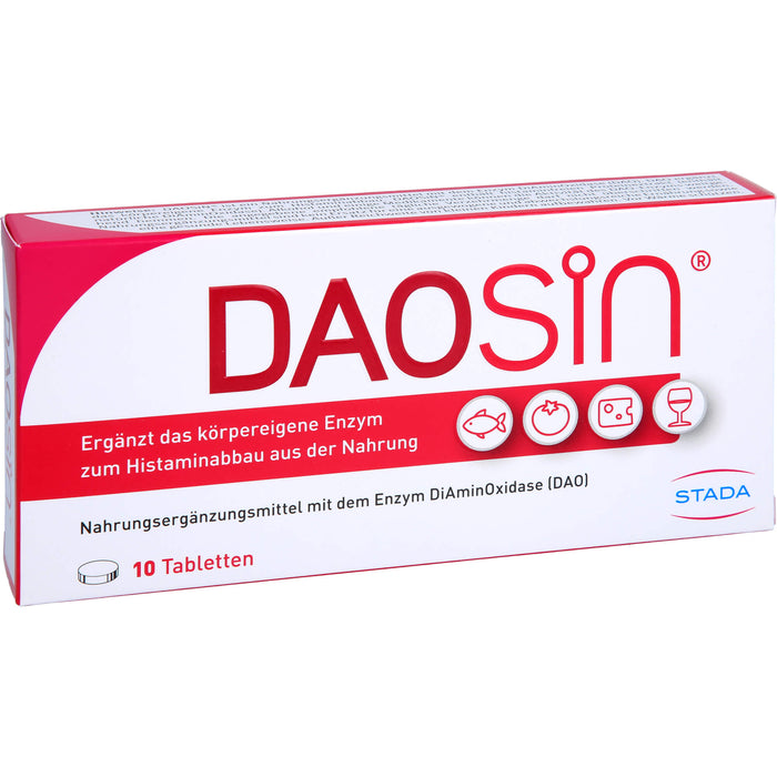 DAOSiN Tabletten bei Histaminunverträglichkeit, 10 pcs. Tablets