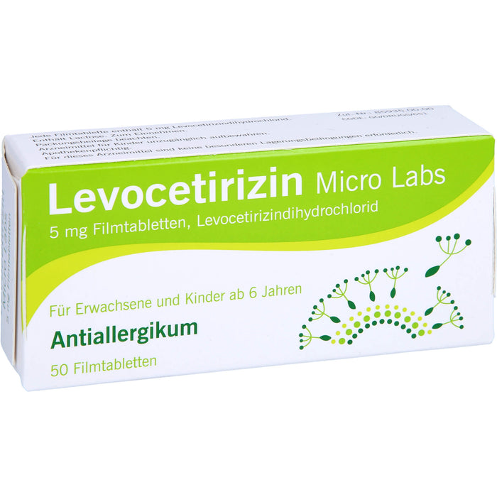 Levocetirizin Micro Labs 5 mg Filmtabletten, 50 St FTA