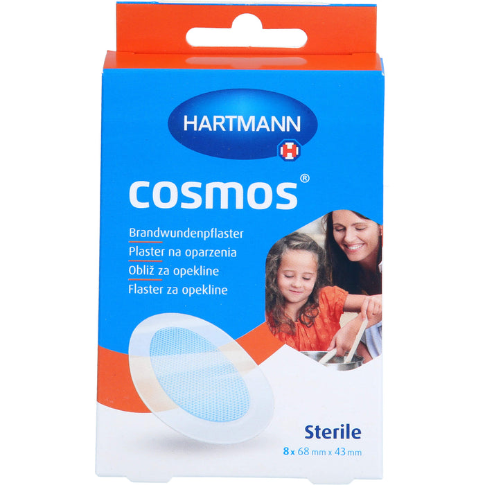 HARTMANN Cosmos sterile Brandwundenpflaster 68 x 43 mm, 8 pcs. Patch