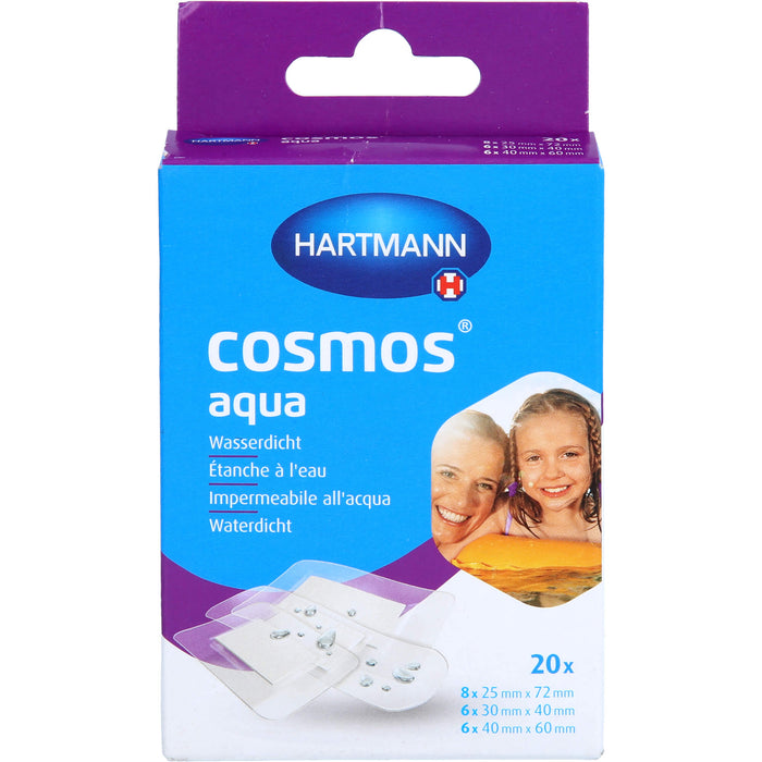 HARTMANN cosmos aqua wasserdichte Pflasterstrips in 3 Größen, 20 pcs. Patch