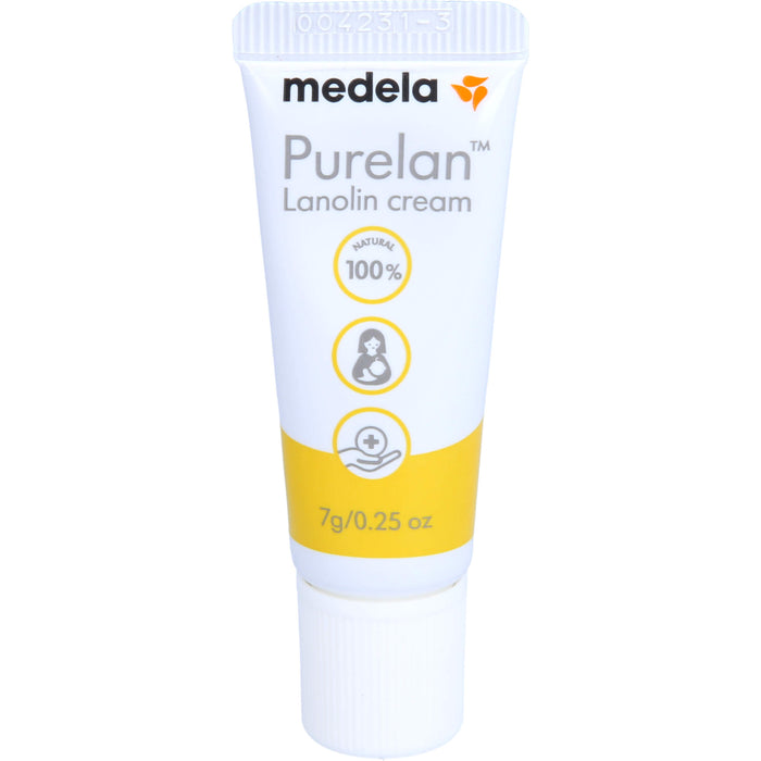 Medela Purelan Brustwarzensalbe aus 100% Lanolin, 7 g Salbe