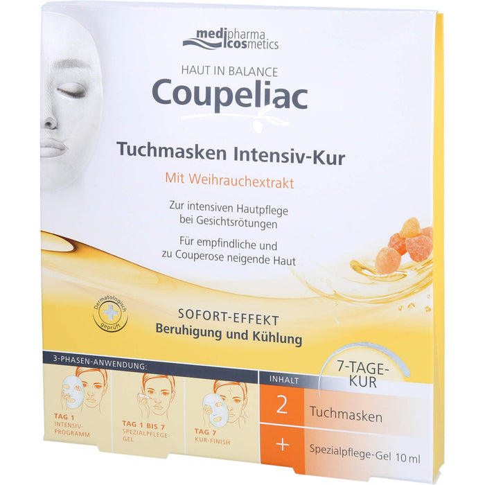 medipharma cosmetics Coupeliac Tuchmasken Intensiv-Kur, 1 pcs. Face mask