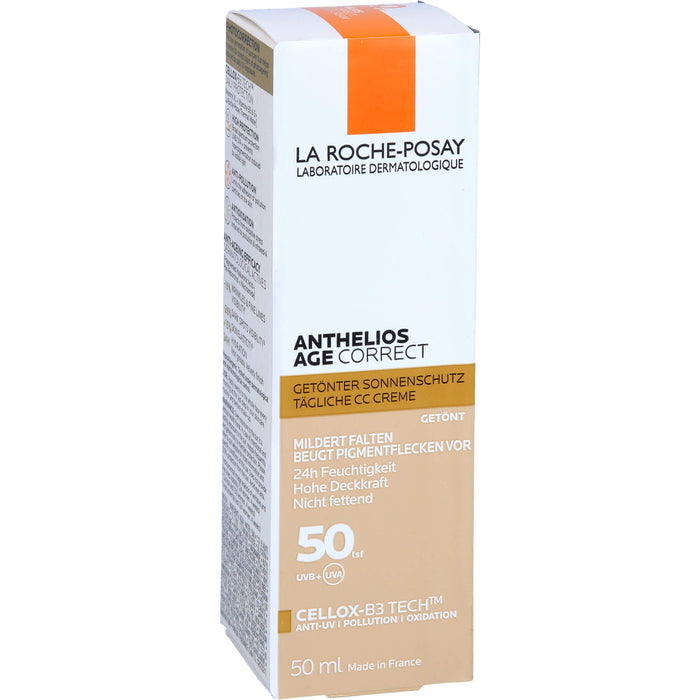 LA ROCHE-POSAY Anthelios Age Correct Getönter Sonnenschutz LSF50, 50 ml Crème