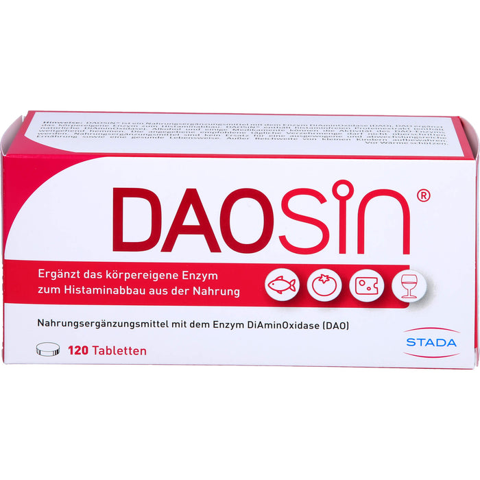 Daosin Tabletten zur Unterstützung des Histaminabbaus, 120 St. Tabletten